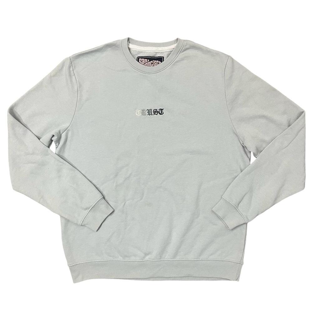 San Francisco Work Shirts Sweatshirt XL Crewneck Embroidered TRUST‎ Influencer